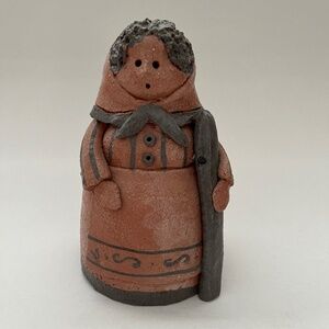TERRA COTTA COUNTRY FEMALE FIGURE VINTAGE